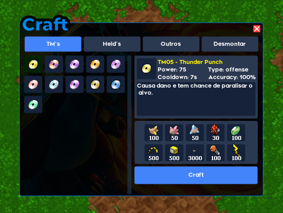 Interface do Craft