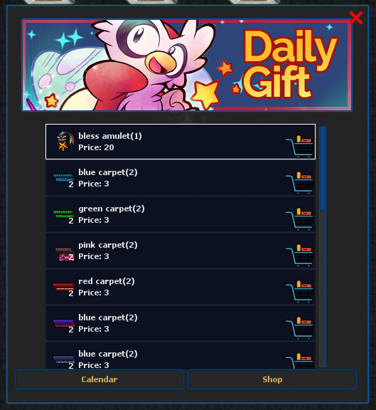 Shop de Prêmio Diário